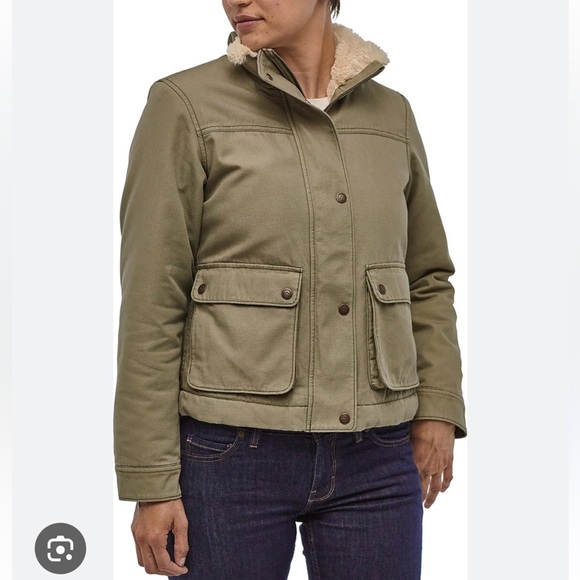 Patagonia Maple Grove jacket with fur lining olive - Picture 3 of 7